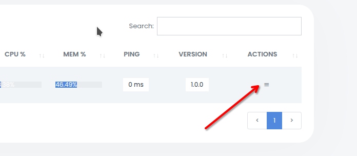 Actions button