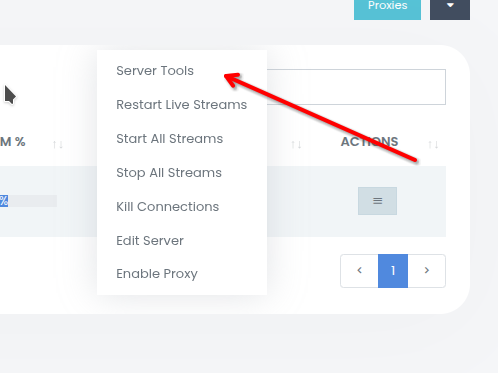 Server Tools item